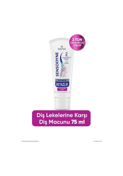 Sensodyne Klinik Beyazlık Diş Lekelerine Karşı Diş Macunu 75 Ml 3 Adet