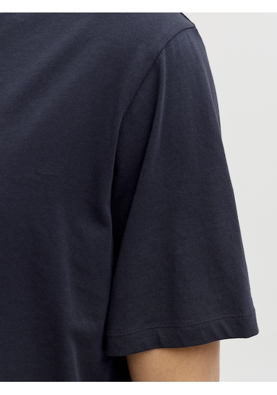 Jack & Jones Erkek Gögüs Logo Baskili Tisört - Cole - 12288492 Lacivert