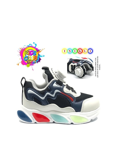 Cool Elliot Akıllı Bağcıklı Işıklı Ortopedik Çocuk Spor Ayakkabı Lacivert