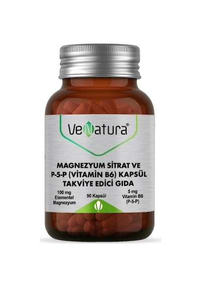 Venatura Magnezyum Sitrat P-5-p Vitamin B6 90 Kapsül