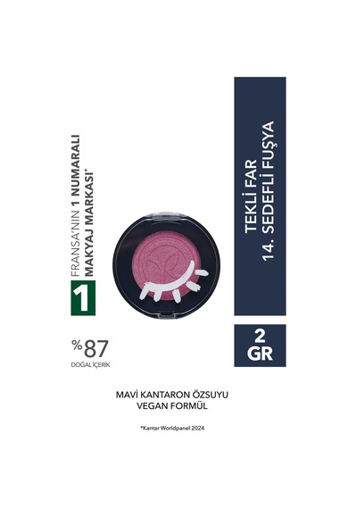 Yves Rocher Tekli Far-14.sedefli Fuşya-2g- Vegan 14 Sedefli Fuşya