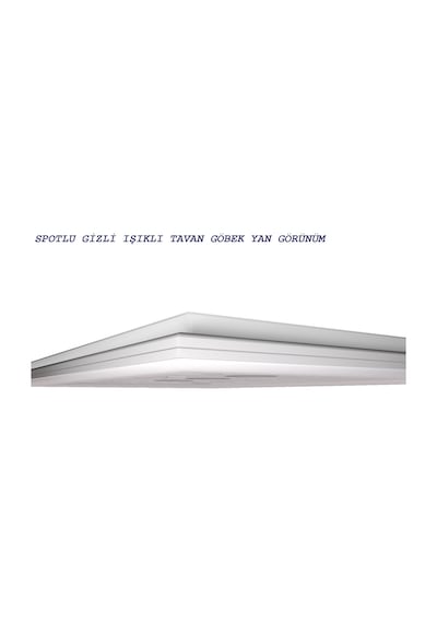 Motifpiyer spotlu gizli ışıklı tavan göbeği sgt-45-5 60X60X4.5cm