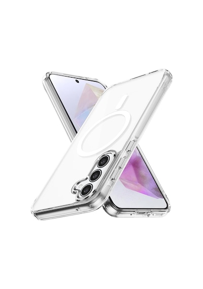 Samsung Galaxy A35 Uyumlu Şeffaf Magsafe Kılıf Safe Şeffaf