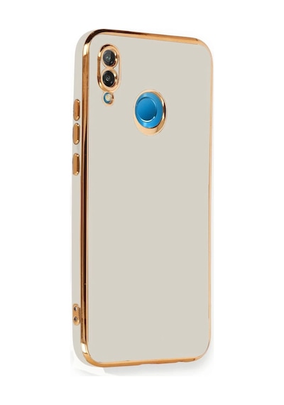 Newface Huawei P20 Lite Kılıf Volet Silikon Semeglbl - 19 - Beyaz