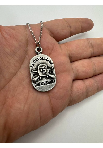 Devrim Che Guevara Figürlü Unisex Kolye Özgürlük, Cesaret Ve Direniş Ruhu Tasarımı Çok renkli