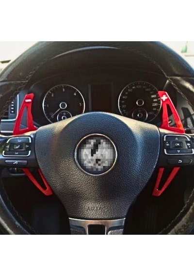 Kırmızı F1 Kulakçık Pedal Shift Paddle Shift F1 Vites siyah