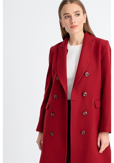 Z6620 Dewberry Bayan Palto-bordo