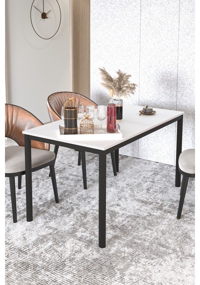 Elegance Yemek Masası Beyaz 120x70