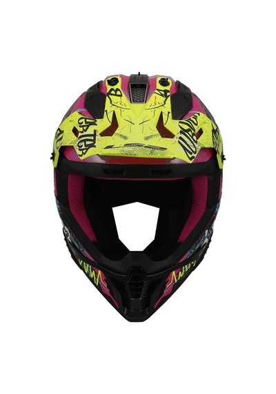 Ls2 Fast 2 Gorılla Mor-neon Sarı Kask Mor