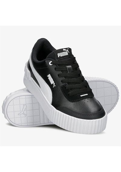 Puma Carina Lift Kadın Siyah-Beyaz Spor Ayakkabı 373031 06 Siyah