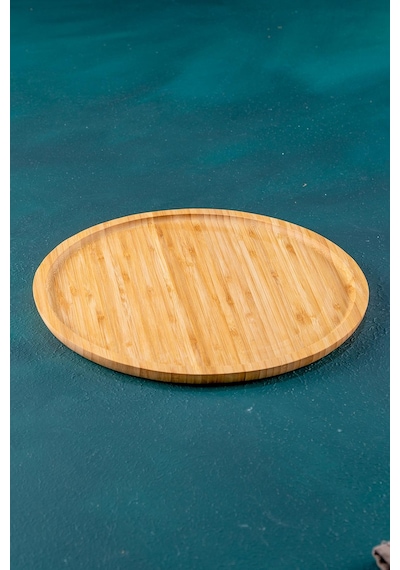 Acar Bambu Yuvarlak Tabak - 25 Cm