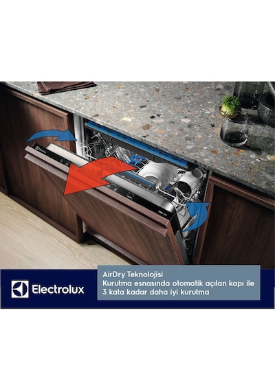 Electrolux EEA17100IX 5 Programlı 13 Kişilik Yarı Ankastre Bulaşık Makinesi