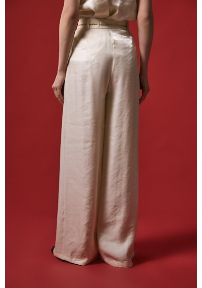 Sateen Aura Pantolon - Taş-137310