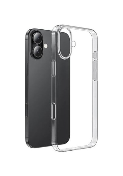 Apple İle Uyumlu İphone 16 Kılıf Zore Süper Silikon Kapak Şeffaf