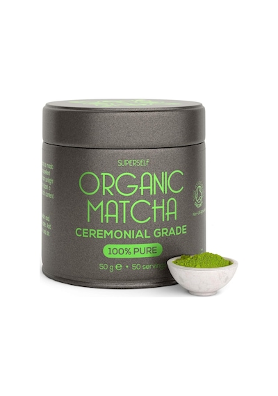 Superself Matcha Tozu 50 Gr, Törensel Sınıf, Saf, Japon Taş Öğütme Bardak Poşet Çay