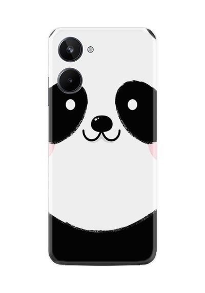 Realme 10 Kılıf Silikon Desen Özel Seri Sevimli Panda 1794