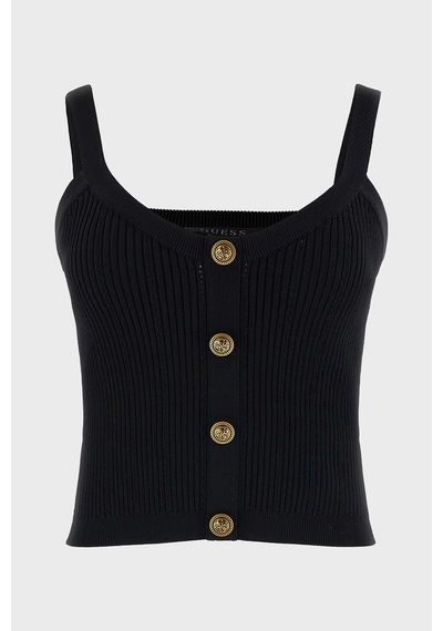 Guess Bayan Top W5yr10 Z0130 Jblk Siyah Siyah