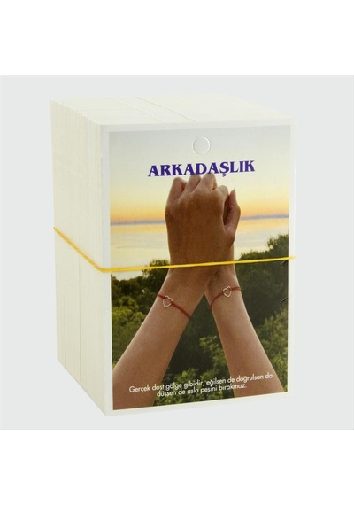 2-li - 970 - Arkadaşlık Bileklik - Nazblsmm - Kartı Beyaz