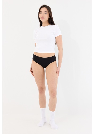 Air Siyah Yüksek Bel Slip Külot Siyah
