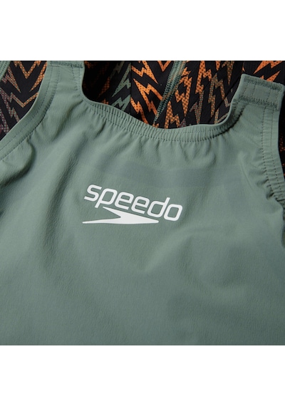 Speedo Lzr Ignite Kız Çocuk Yarış Mayosu Yeşil