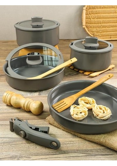 Belarıva Easy Cook Antrasıt 8 Prc Tencere Set Antrasit