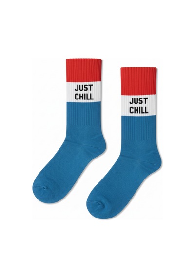 Carnaval Socks Just Chill Yazılı Renkli Çorap Çok Renkli