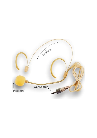 Roof H-11 3.5 Mm Girişli Headset Mikrofon Ten Rengi - Yedek Kafa Mikrofonu