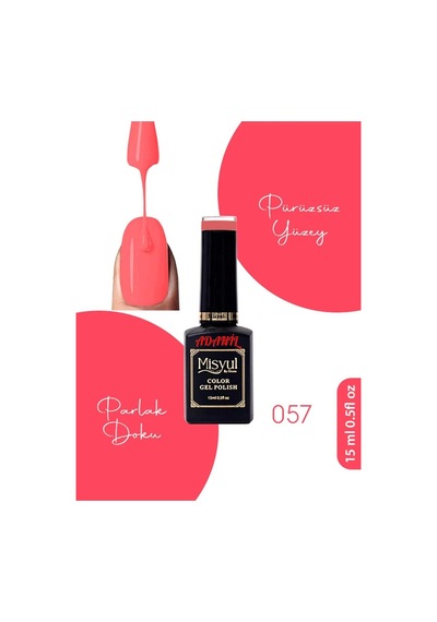 Adanil 15 ML Misyul Profesyonel Kalıcı Oje No:057
