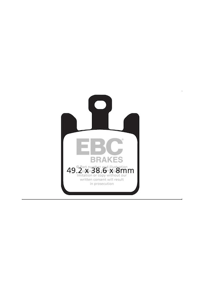 Kawasaki Zx6rr 2003 - 2006 Sinterli Ön Fren Balatası Ebc