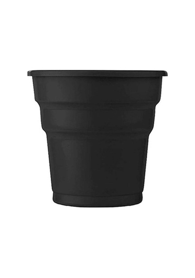 Roll-up Plastik Renkli Bardak Siyah 25 Adetli Diğer