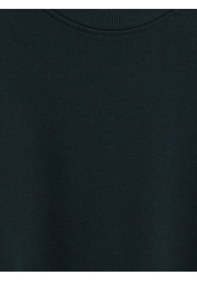 Lcwaıkıkı Classic Petrol Bisiklet Yaka Erkek Kalın Sweatshirt Petrol Mavi