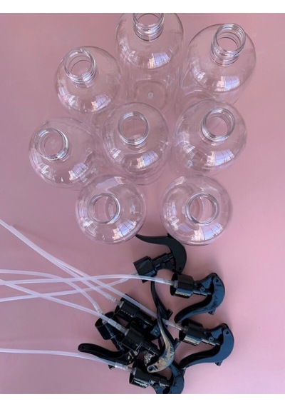 1 Adet Parfüm,kolonya,dezenfekten,ve Deterjan Için Boş Fısfıs Sprey Şişe 400 Ml Şeffaf 8 X 14 Cm Tek