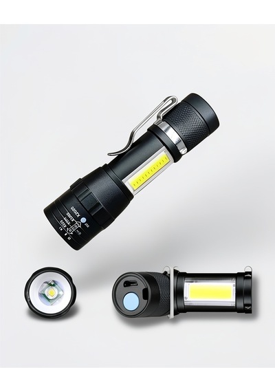 El Feneri Led Usb Şarjlı Zoom Mini Led Işık Acil Durum Feneri Diğer 49560347
