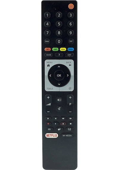Arçelik Uyumlu - Beko Lcd Led Tv Kumanda Netflix Tuşlu