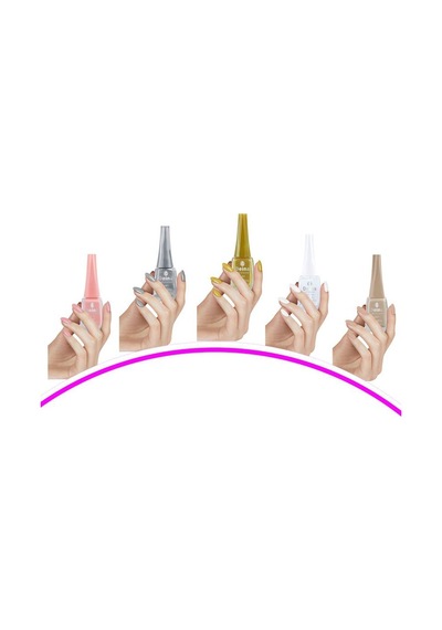5 Adet Keratinli Besleyici Oje 14 Ml Set7 Diğer