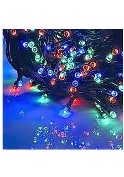 Yeşil Kablolu 10 Metre Karışık Renk 100 Led Fonksi