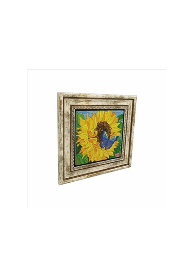 Kelebek Baskılı Taş Tablo 25x25 740
