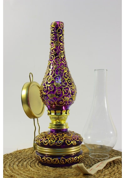 Gaz Lambası:(14No)Vitray Desenli Hediyeli