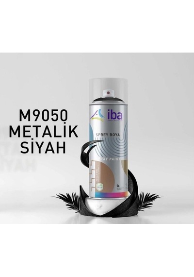İBA METALİK SİYAH SPREY BOYA
