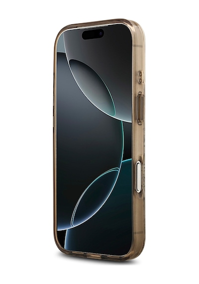 Apple Uyumlu iPhone 17 Pro Kılıf Guess Lisanslı M-safe Şarj Özellikli Flower Tonal Circle Kapak Kahverengi Kahverengi