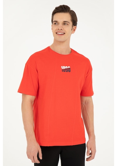U.S. Polo Assn. Erkek Comfort Fit Bisiklet Yaka Kırmızı Tişört 50287049-VR030