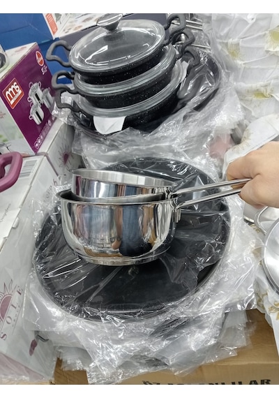2li Sütlük Derin Sos Tavası Sole 14 Cm Ve 16 Cm Kapsül Tabanlı Metalik