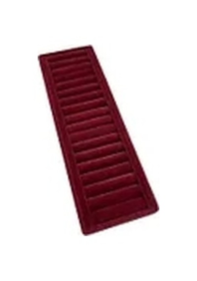 Yerli Üretim Süet Kaplama Bordo Renk Sosisli 35/11 Cm Bileklik Kelepçe Tablası Çok Renkli