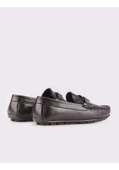 Cabani Terato Hakiki Deri Siyah Erkek Loafer