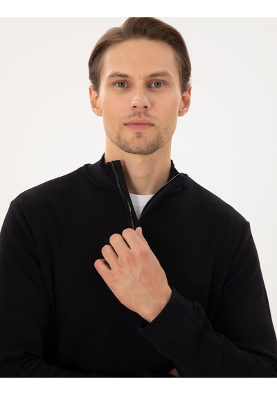 Pierre Cardin Erkek Siyah Sweatshirt 50296505-vr046 Siyah