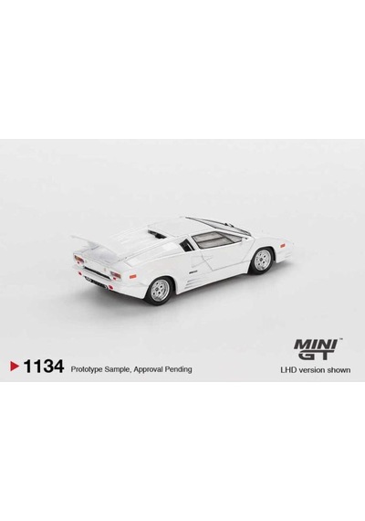 Mini-gt Lamborghini Countach 25th Anniversary Beyaz 1/64 Model Araba