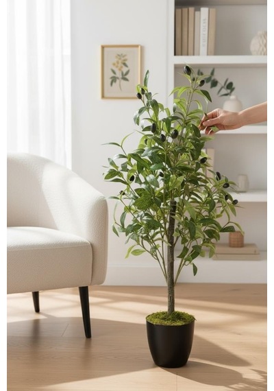 Yapay Zeytin Ağacı 85cm Doğal Görünümlü Yapay Ağaç Yeşil