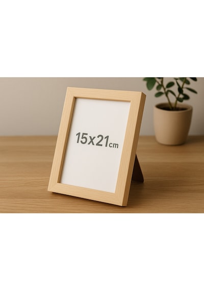 Ahşap Fotoğraf Çerçevesi 15x21 Cm 1. Sınıf Pürüzsüz Yüzey Masaüstü & Dekoratif