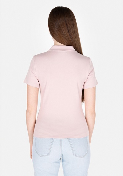 Colin's Colins Slim Fit Polo Yaka Düz Kadın Pembe Kısa Kol Tişört Cl1073834 Cl1073834 Q1.v2 Pın Pembe