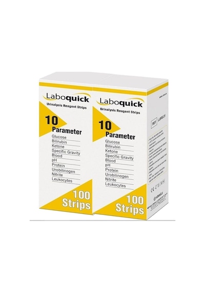 Medikaltec Laboquick Keton Çubuğu Idrar Stribi 100lü Kutu 10 Parametre 2 Kutu 200 Adet